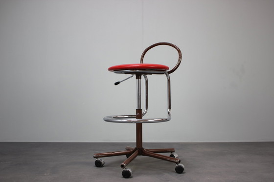 Image 1 of Mid Century Verstelbare Industriële Werkplaatsstoel van Kovona, jaren 1980