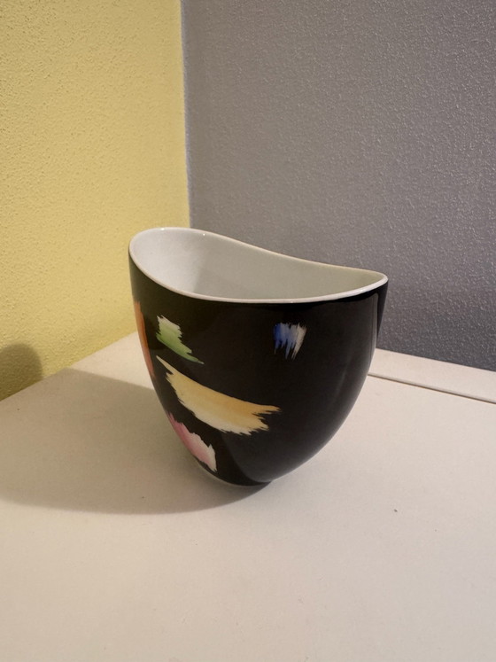 Heinrich Selb Bavaria Mid-Century Porcelain Bowl, 1950s/60s, Black (photo 2 of 6)