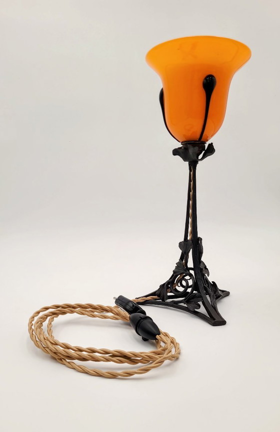 Image 1 of Lampe tulipe Art nouveau Loetz - Powolny