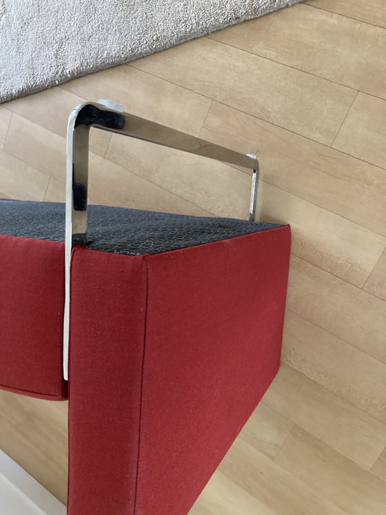 Image 1 of Canapé Artifort Mare 2,5 places, rouge foncé