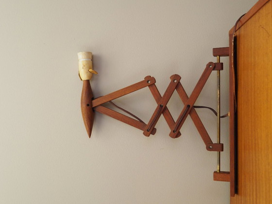 Image 1 of Lampada da parete Scissor in teak, design danese, anni '70, produzione: Lyfa