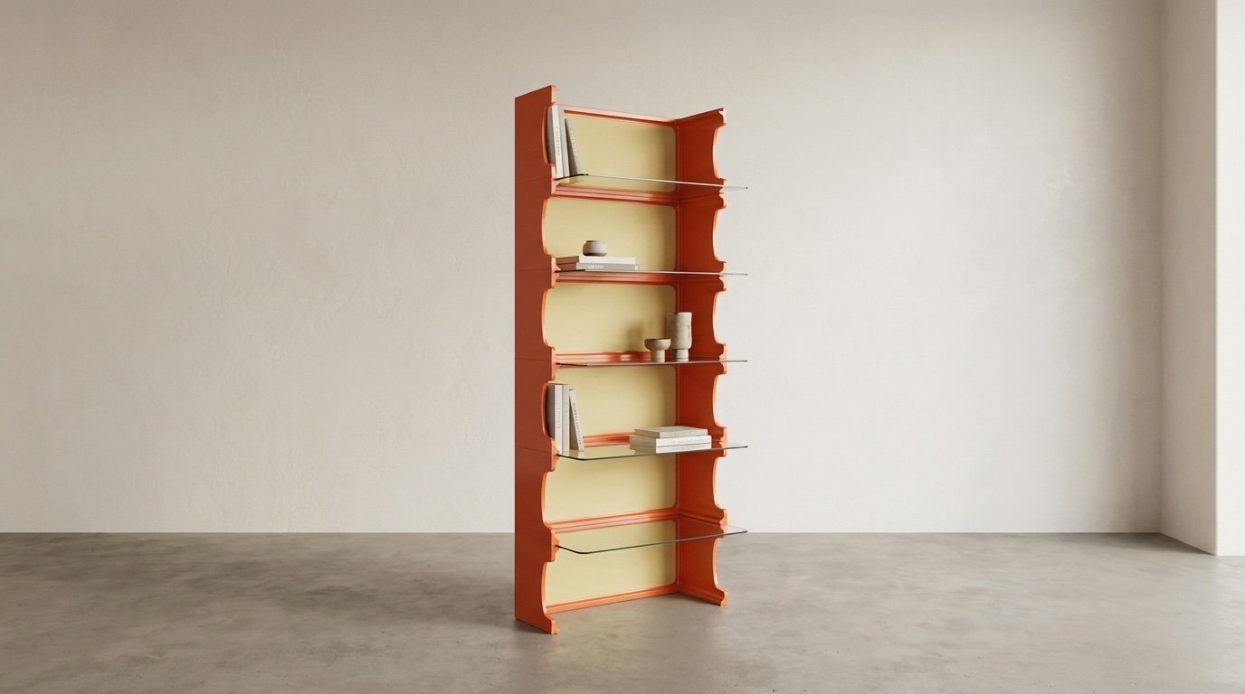 Vintage Space Age Shelf Mid-Century Modern | Shelving unit second
