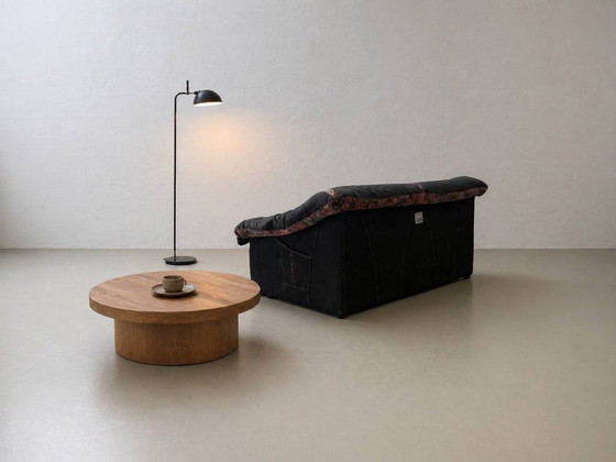 Image 1 of Postmodern denim lounge sofa Galapagos Giant Turtle, 1980s