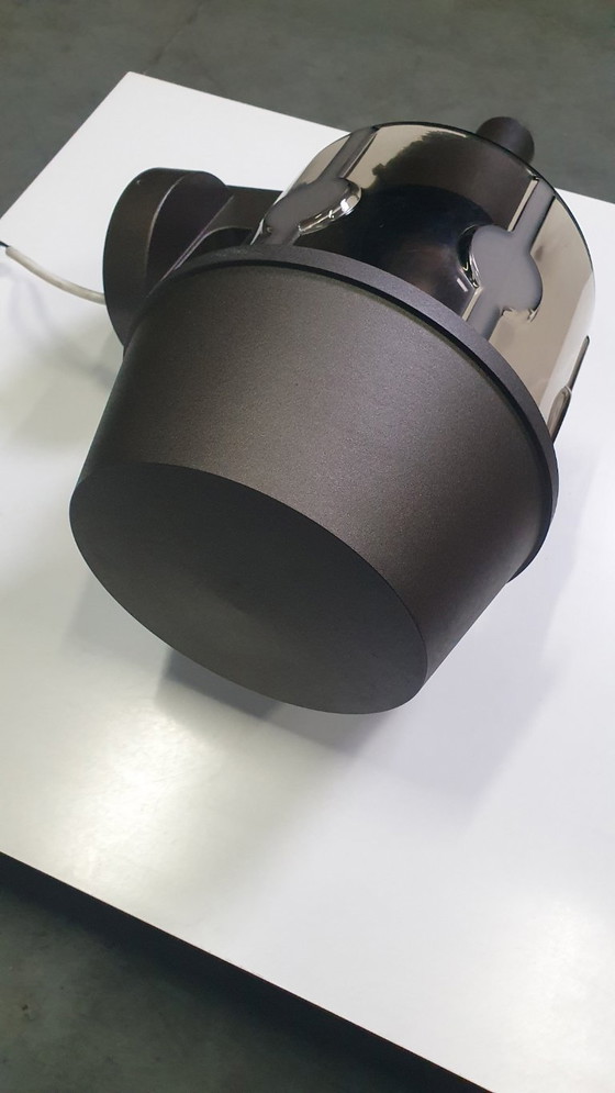 Image 1 of Applique murale vintage Hoffmeister en verre fumé brun, style années 70, époque spatiale