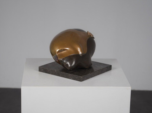 Intriguante sculpture en bronze de Jos van Vreeswijk, Pays-Bas, 20e siècle