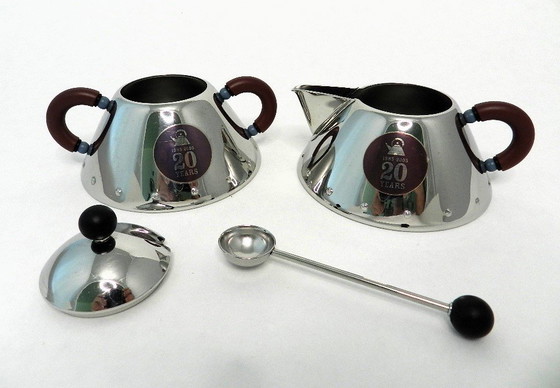 Image 1 of Alessi 20-Year Anniversary Cream Set By Michael Graves. Très rare !