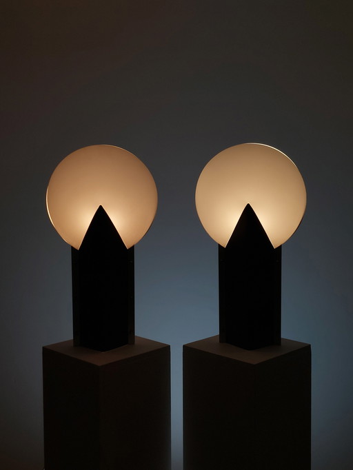 2 x Slamp Moon table lamp Samuel Parker 90s