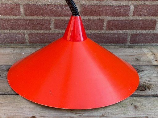 Vintage IKEA T710 "heksenhoed" Hanglamp – Rood – Jaren '70 Design