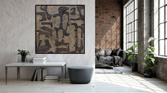 Image 1 of Pintura de arte moderno/objeto de pared: Reino animal