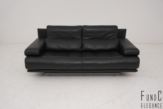 Image 1 of Rolf Benz 6500 Tweezitsbank van leer