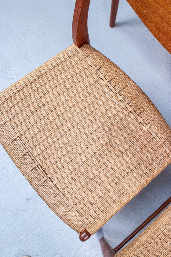 4 sedie Arne Wahl Iversen in teak, design danese, metà secolo, anni '60 – Glyngore Stolefabrik (photo 17 of 18)