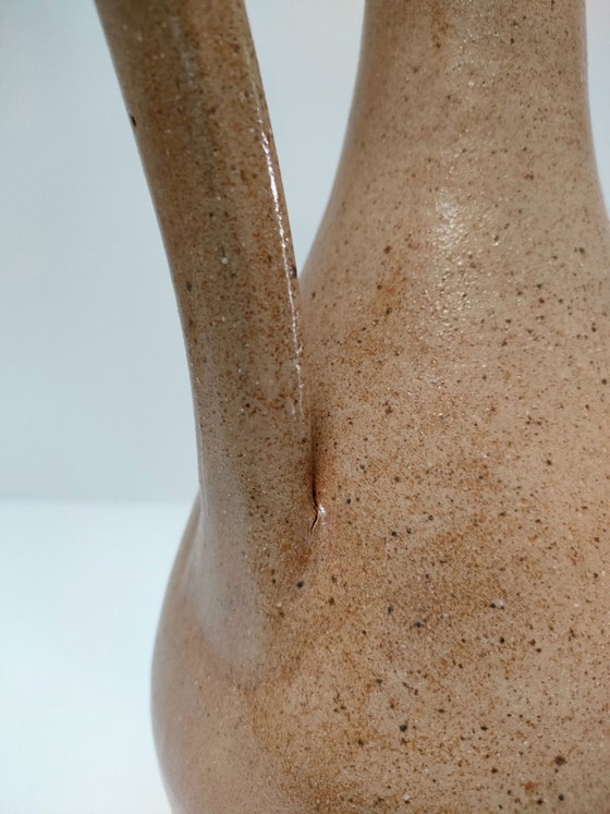 Image 1 of Pyriet aardewerken kan, jaren 70, hoogte 40,5 cm