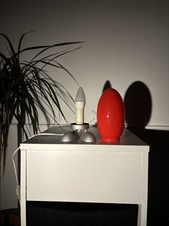 Image 1 of Vintage Ikea Fjorton Lamp (Dino Egg) By Tatsuo Konno