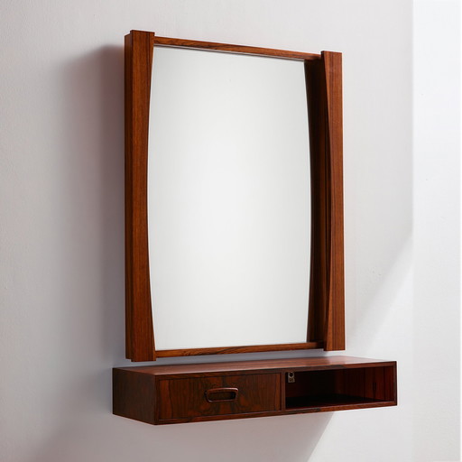 MK10440 Rosewood framed mirror, Set of 2