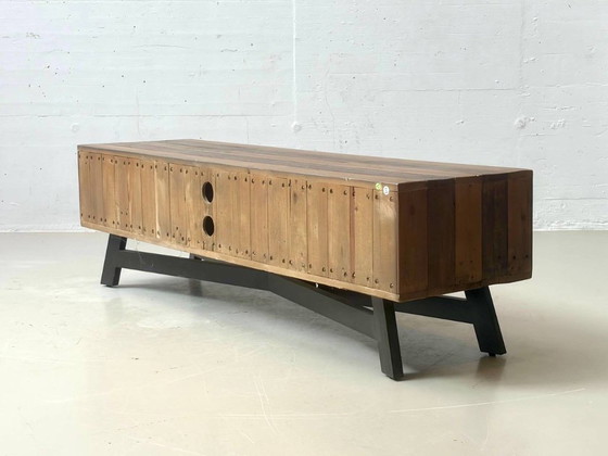 TV-meubel TAMATI, gemaakt van massief grenenhout, 2010 – tv-meubelen, Wood, Vintage (photo 12 of 14)