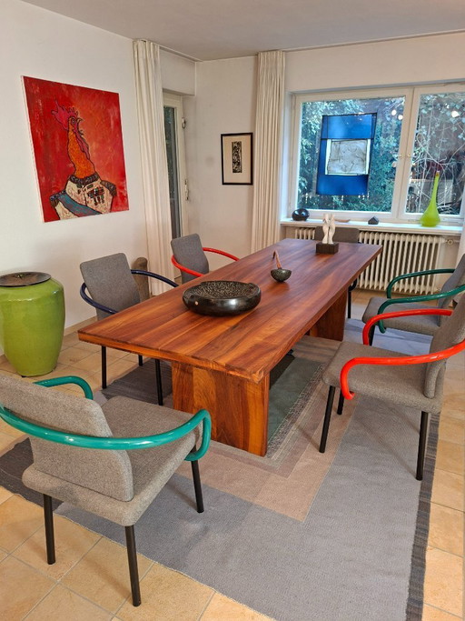 Mandarijnstoel van Ettore Sottsass voor Knoll, 6x