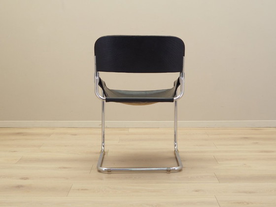 Image 1 of Leather chair, Italian design, 1970s, production: Italy