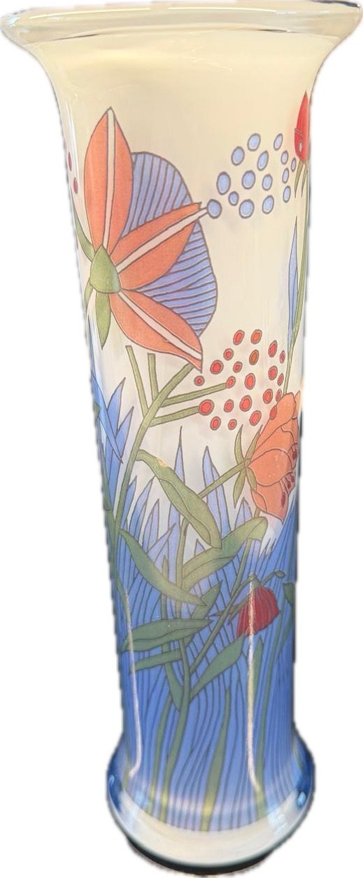Rosenthal Vase 100 Jahr, Vasen, Glas, Blau (Foto 3 von 15)