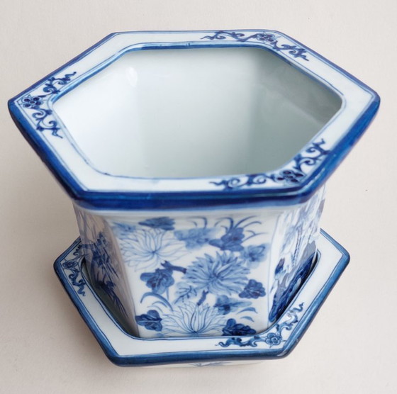 Image 1 of Antico vaso cinese - Porcellana bianca e blu