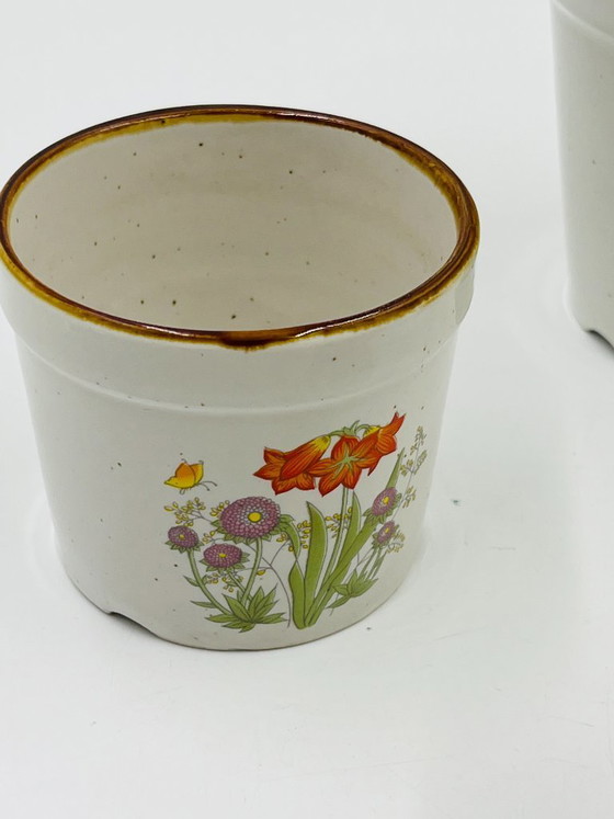 Image 1 of 4 vasi da fiori vintage in ceramica