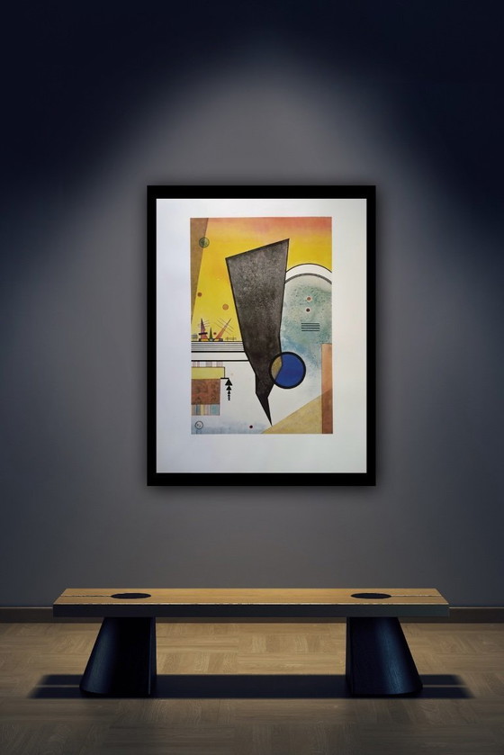 Image 1 of Wassily Kandinsky: "Gebogener Punkt, 1924". In der Platte signiert.