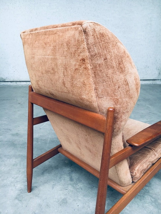 Image 1 of Set di poltrone con schienale ad ala in stile scandinavo di metà secolo, Danimarca, anni '60