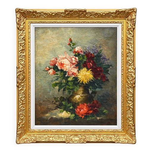 Julien Delvigne (1878–1947), "Stilleven met bloemen."