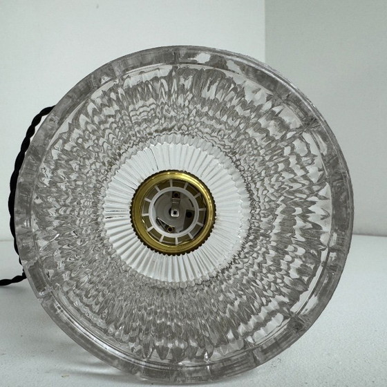 Image 1 of PAAR VINTAGE HANGERS VAN GLAS MET TEXTUUR