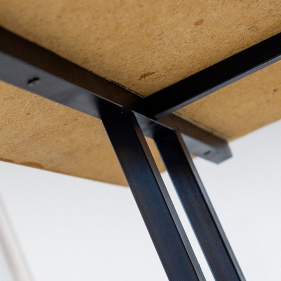 Image 1 of 1x Schrijftafel in mid-century modern stijl, messing en metaal, Italië jaren 1960