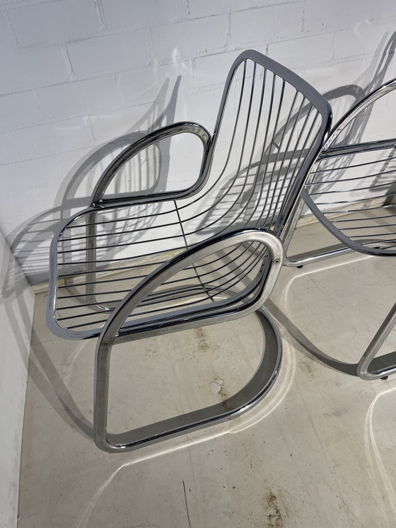 Image 1 of Gastone Rinaldi vintage stoelen Rero Artdeco 