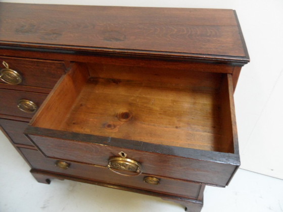 Image 1 of Antique oak chest of drawers