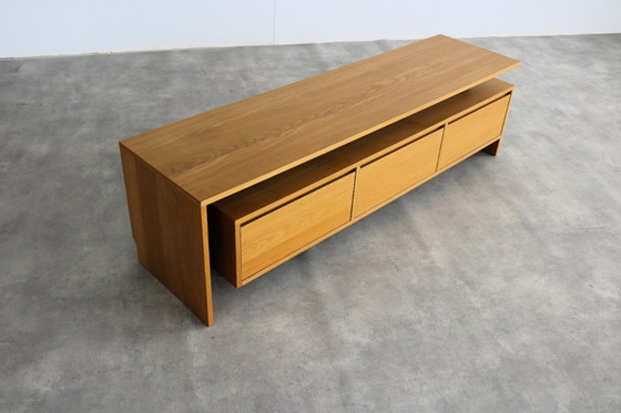 Image 1 of vintage tv-meubel | lowboard | eiken | Zweeds 