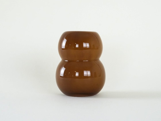 Image 1 of Caramel glass vase, Danish design, 1960s, made in Denmark