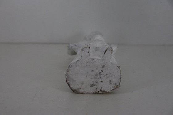 Prachtig Gestileerd Vintage Maria Beeld met Kindje Jezus – 32 cm / 1,9 kg – Beeldhouwkunst, Ceramic (photo 7 of 7)