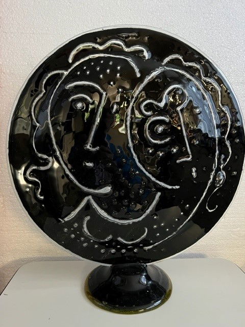 Kunstobjekt aus Muranoglas von Silvio Vigliaturo