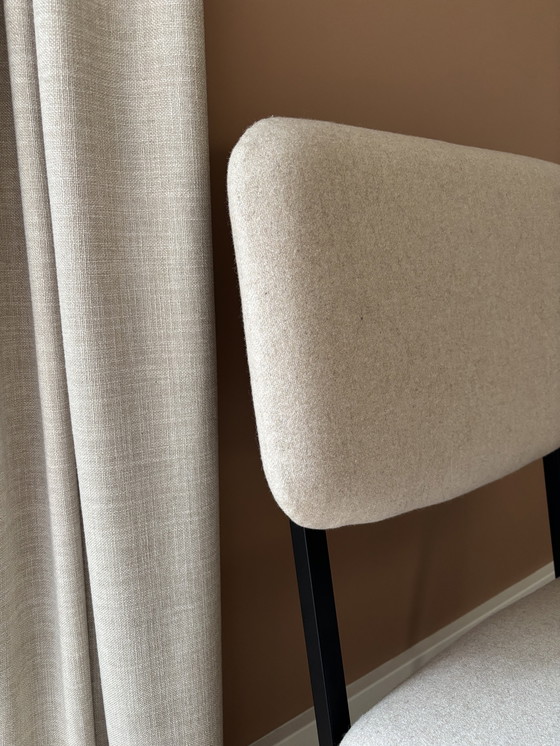 Image 1 of Studio Henk - Coode dining table bench and three Co Chair chairs set (facet beige fabric 1037)