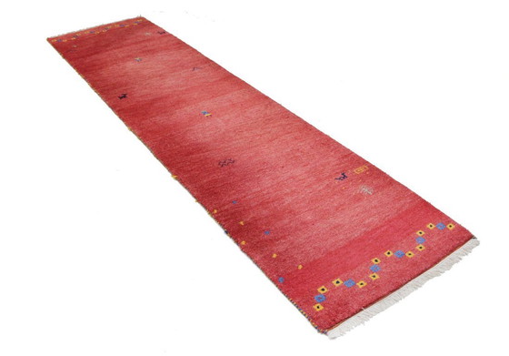 Image 1 of Origineel modern Indo Gabbeh wollen tapijt 300 x 80 cm, uitstekende staat.