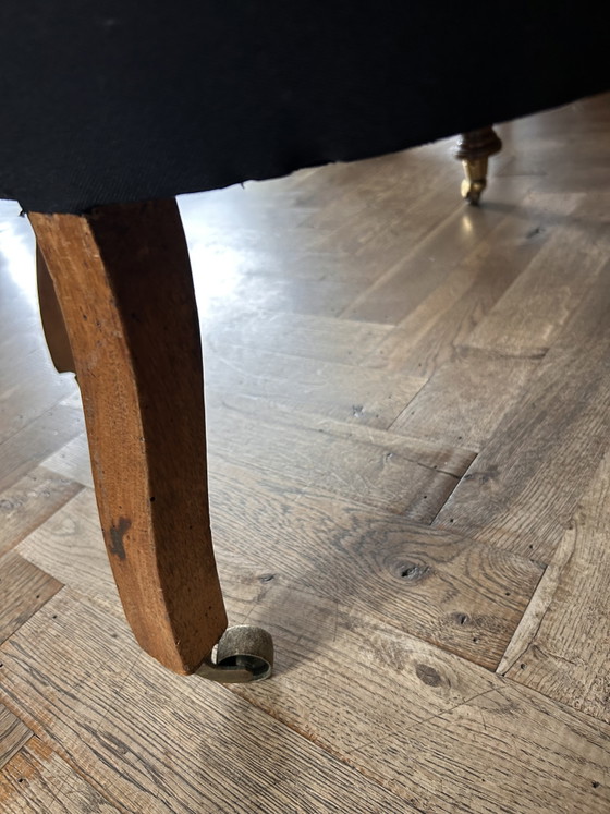Image 1 of Antique Biedermeier knitting chair, newly upholstered