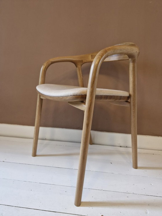 Image 1 of 6x Designer-Esszimmerstuhl, helle Eiche