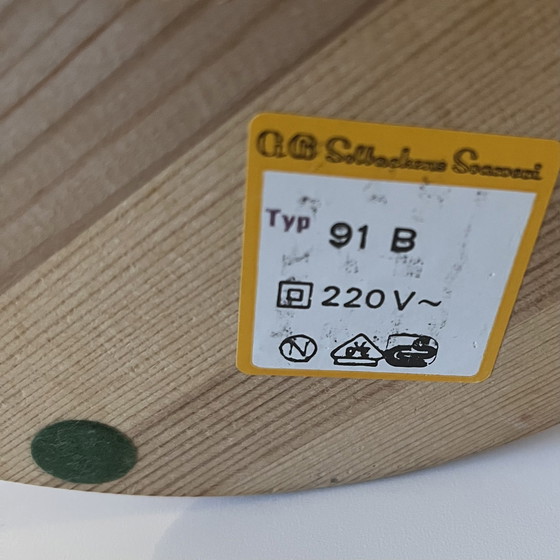 Image 1 of Pair of vintage Scandinavian lamps, Solbackens Svarveri, Sweden, 1970s