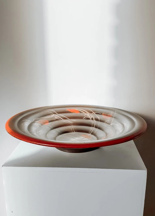 Vintage Art Deco ceramic fruit bowl