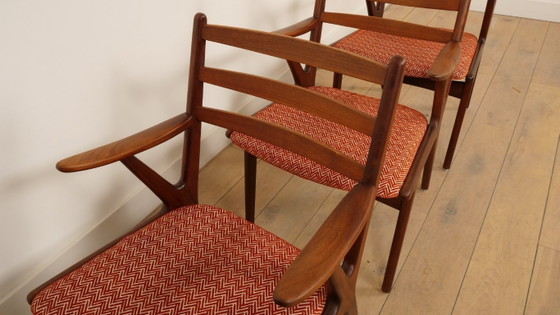 Image 1 of Set of 4 Danish teak dining chairs | 1960s