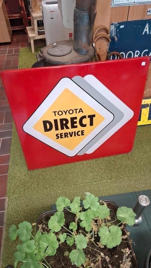 Toyota Direct Service Advertising Board | 90 x 80 cm | Vintage Style