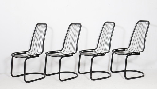 4 cantilever chairs, Italy, Italy, 1970s