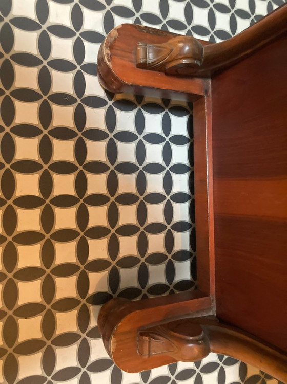 Antique Davenport Desk — Victorian Style, Drop-front Desk – Wood (photo 6 of 8)