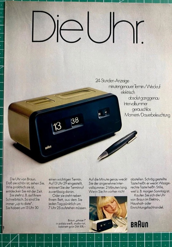 Braun Uhr Phase-1 Dieter Rams – Uhren, Plastic (photo 5 of 7)
