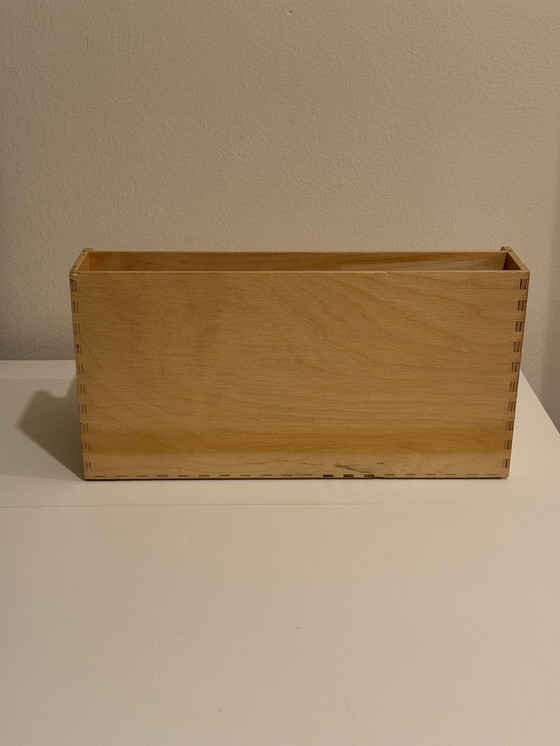 Image 1 of Vintage IKEA desk organizer plywood wood 90s
