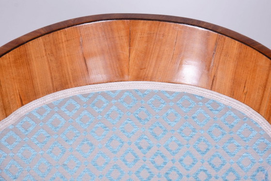Sillón Biedermeier restaurado, cerezo, roble, Austria-Viena, década de 1820. – Sillones, Textile, Wood (photo 6 of 10)
