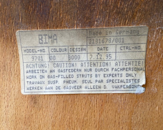 Image 1 of 2x Vintage Interstuhl Bima Architectenstoel