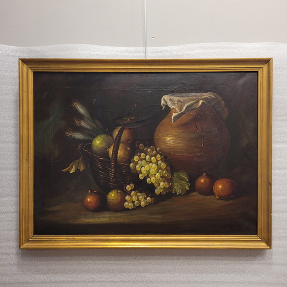 Image 1 of "Bodegón De Frutas", Escuela Sevillana, J. Hernández, S. Xx - España